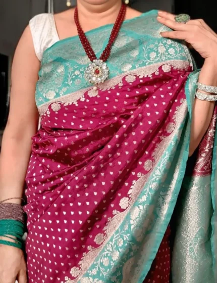 Banarasi Semi Chandani Silk Sarees