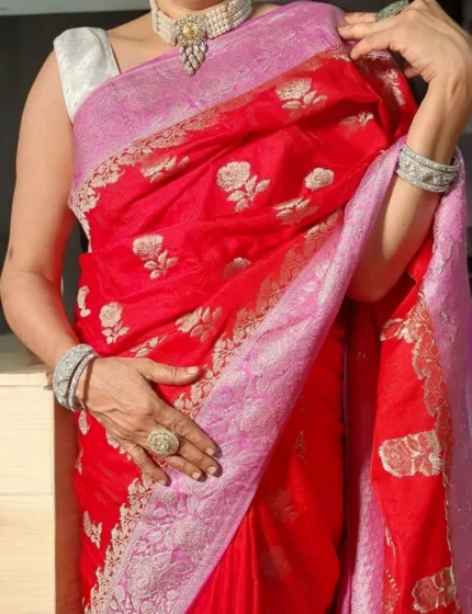 Banarasi Semi Mashru Silk Saree